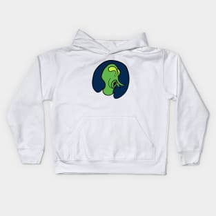 Alien Expression Logo Kids Hoodie